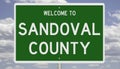 Road sign for Sandoval County Royalty Free Stock Photo