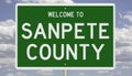 Road sign for Sanpete County Royalty Free Stock Photo