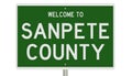 Road sign for Sanpete County Royalty Free Stock Photo