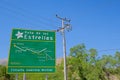 Road sign showing Ruta De Las Estrellas, Route Of The Stars, Elqui valley, Vicuna, IV Region De Coquimbo, Chile