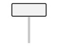 Road sign of the Slovakia on white