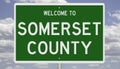 Road sign for Somerset County
