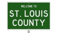 Road sign for St. Louis County