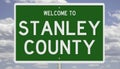 Road sign for Stanley County