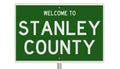 Road sign for Stanley County