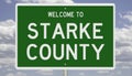 Road sign for Starke County Royalty Free Stock Photo