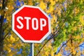 Road sign STOP Royalty Free Stock Photo