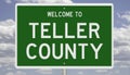 Road sign for Teller County Royalty Free Stock Photo