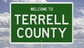 Road sign for Terrell County Royalty Free Stock Photo