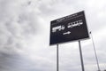 Road sign to online retailer company Amazon fulfillment logistics building on March 12, 2017 in Dobroviz, Czech republic Royalty Free Stock Photo