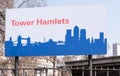 Road sign for Tower Hamlets Royalty Free Stock Photo