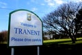 Road sign for Tranent, East Lothian