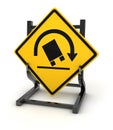 Road sign - Truck crash Royalty Free Stock Photo