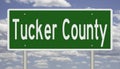 Road sign for Tucker County