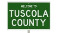 Road sign for Tuscola County Royalty Free Stock Photo