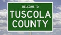 Road sign for Tuscola County Royalty Free Stock Photo