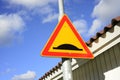 Road sign uneven road Royalty Free Stock Photo