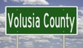 Road sign for Volusia County