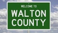 Road sign for Walton County Royalty Free Stock Photo