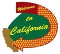 Road sign Welcome to California Royalty Free Stock Photo