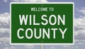 Road sign for Wilson County