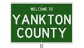 Road sign for Yankton County