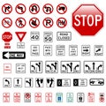 Road Signs Royalty Free Stock Photo