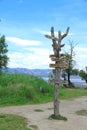 Road signs in Dali Erhai Lake Royalty Free Stock Photo