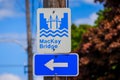 Road Signs, Directions to MacKay bridge that connects Halifax to Dartmouth, Halifax, Nova Scotia, Canada