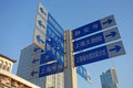 Road signs in shanghai Royalty Free Stock Photo