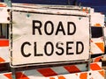 Road signs stacked at construction site. Royalty Free Stock Photo