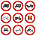 Road signs used in Italy Royalty Free Stock Photo