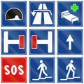 Road signs used in Italy Royalty Free Stock Photo