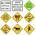 Road signs used in the US state of Delaware