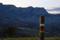 Road signs for walkers in the forest of the Aralar Range Royalty Free Stock Photo