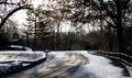 Road with snow Royalty Free Stock Photo