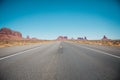 A road through the south-western desert in America