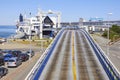 Road and station pier driveway at Port of Hirtshals