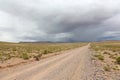 Road and storm clouds, Bolivia Royalty Free Stock Photo