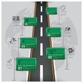 Road And Street Traffic Sign Business Travel Infographic