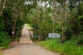 Road Over Small Creek Subject To Flooding