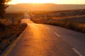 Road at sunset Royalty Free Stock Photo