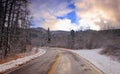 Road at sunset