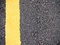 Road surface and yellow line Royalty Free Stock Photo