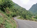 Road surrounded with natural beauty in Mussorie