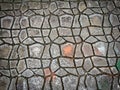 Road texture in a park in Magetan, East Java Royalty Free Stock Photo