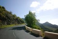 Road TF-12 in Anaga Rural Park - peaks with ancient forest on Te Royalty Free Stock Photo