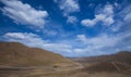 Road on tibet gansu china Royalty Free Stock Photo