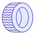 Road tire flat icon. Auto wheel blue icons in trendy flat style. Car part gradient style design, designed for web and Royalty Free Stock Photo