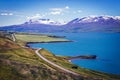 Road to Akureyri in Iceland